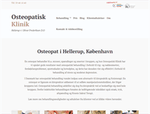 Tablet Screenshot of osteopatibehandling.dk